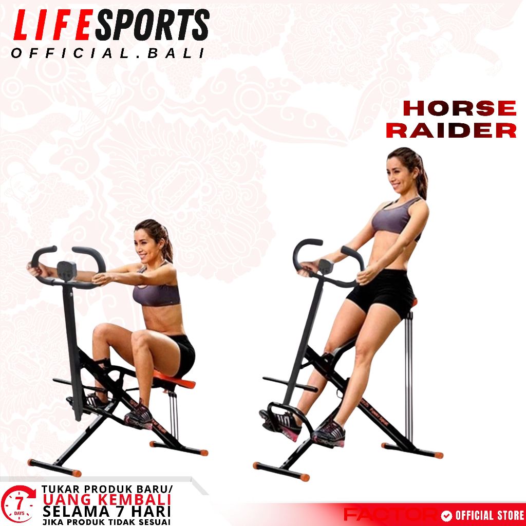 LIFESPORTS - NEW Alat Olahraga Horse Rider Hit Power Squat Lifesport Original Latihan Pengecil Perut