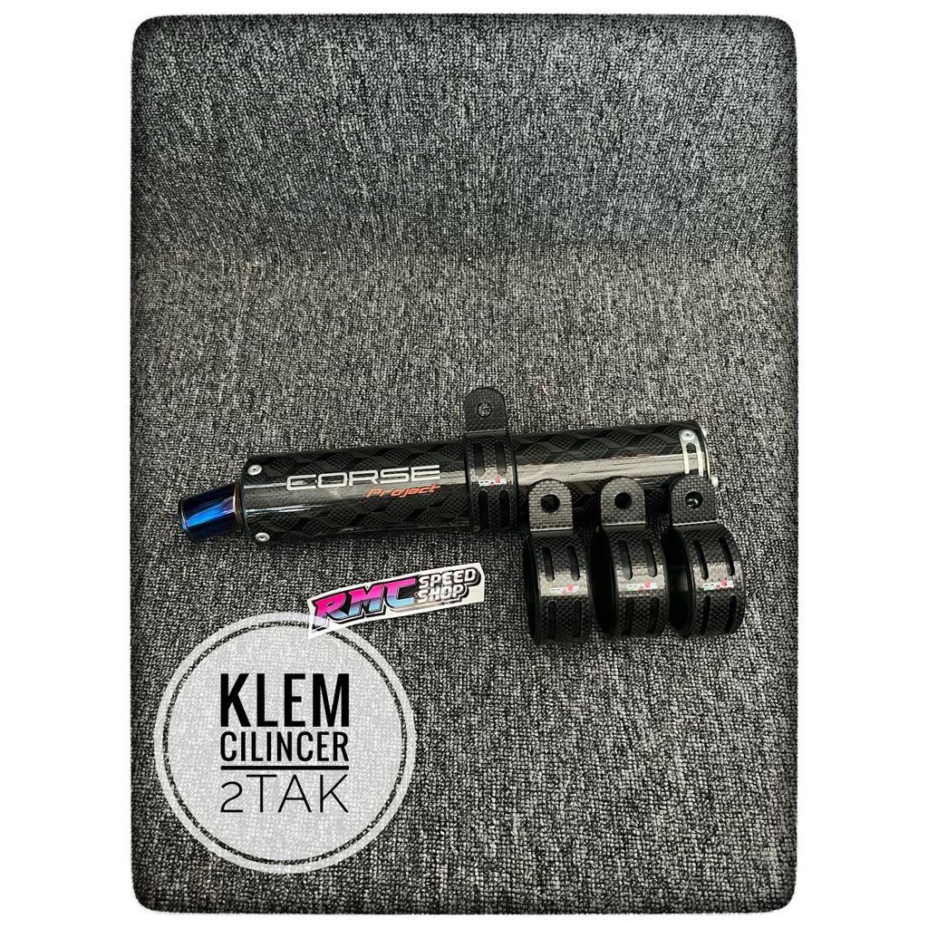 Klem Cilincer knalpot 2tak carbon / Klem knalpot 2tak carbon