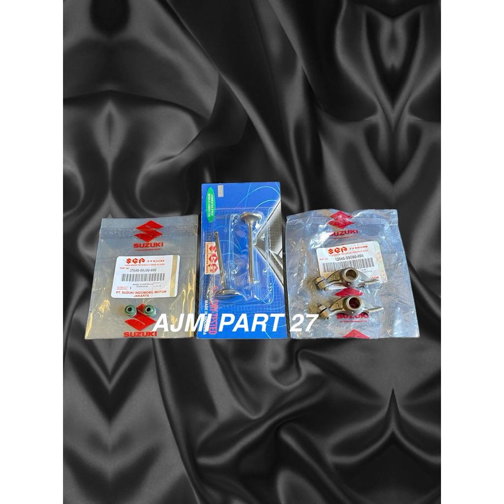 Platuk klep set+Klep set IN EX+Sil klep Suzuki Spin 125,Skydrive,Skywave,Hayate ORI