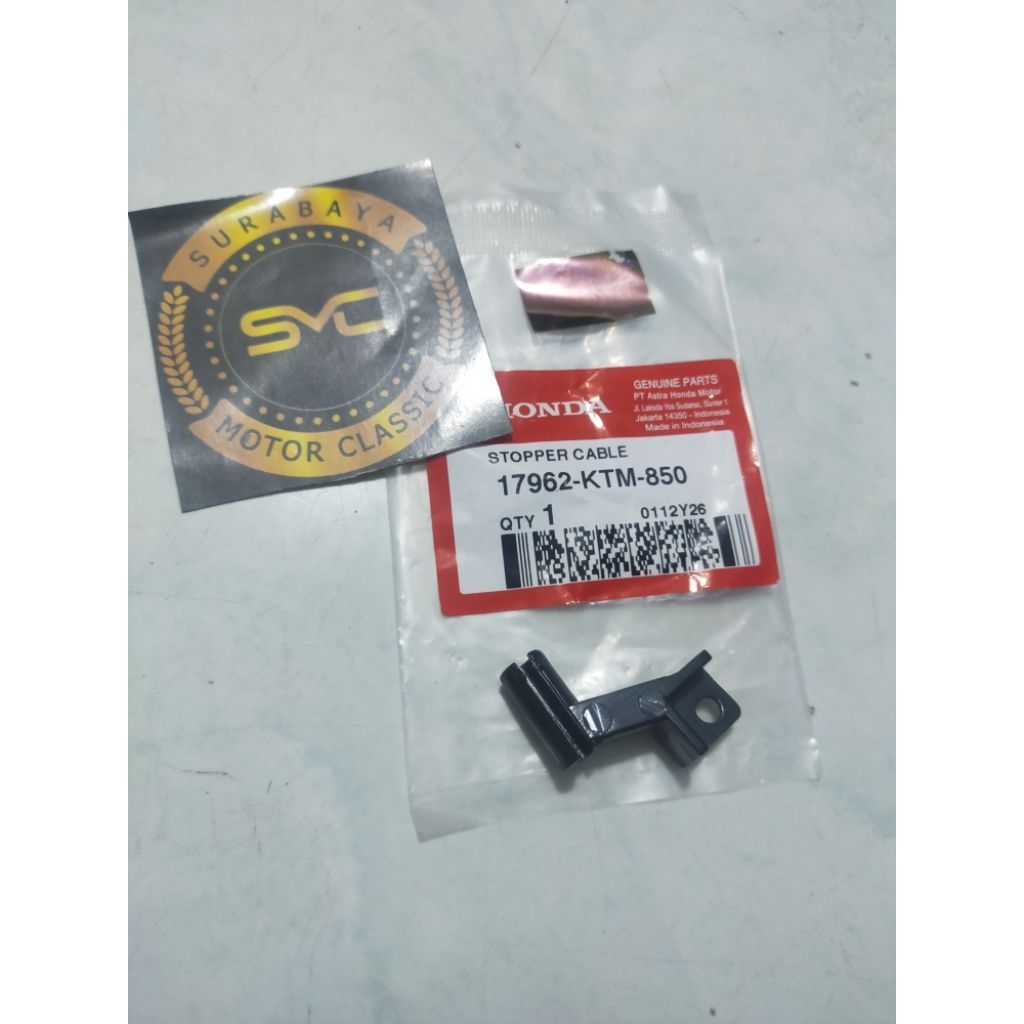 17962-KTM-850 stopper cable tahanan tuas cuk karisma Supra x 125 ORI AHM