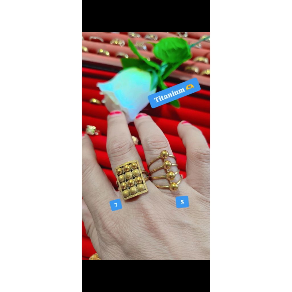 cincin titanium asli