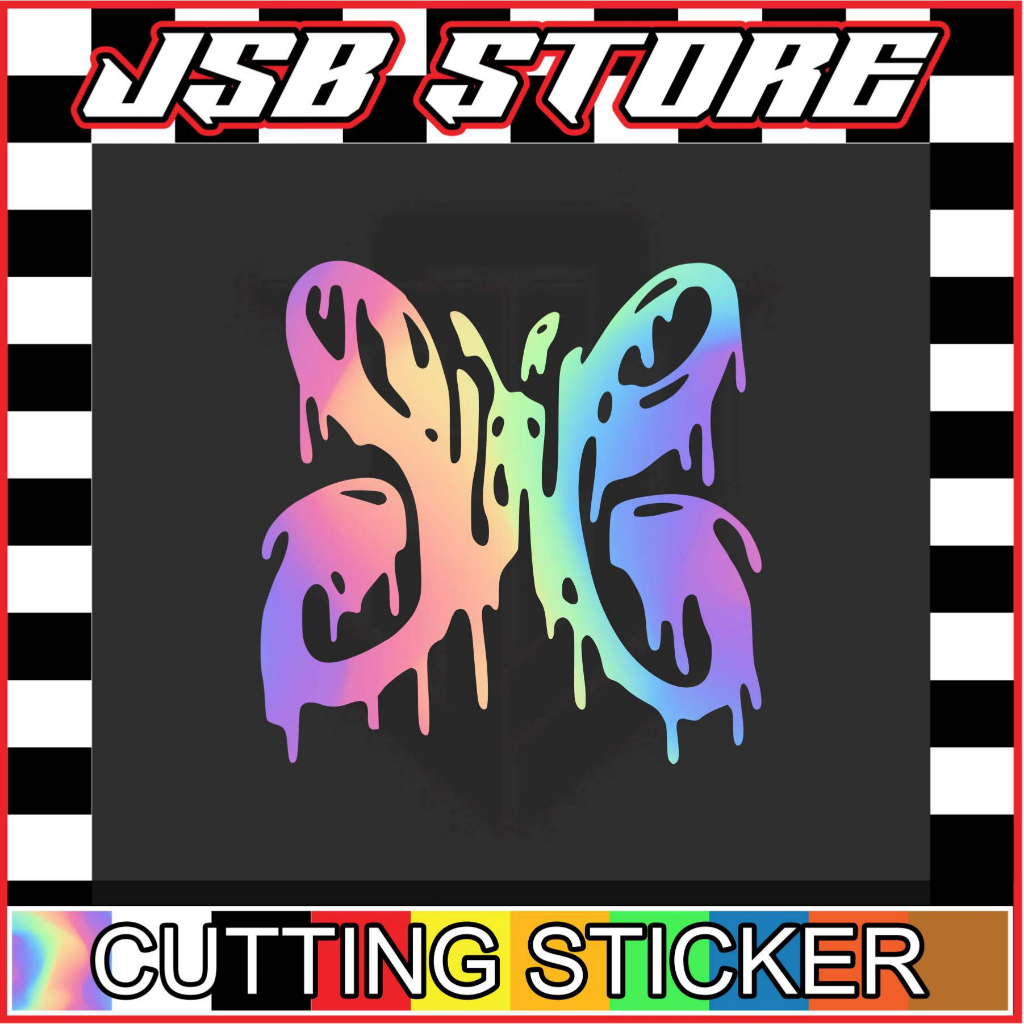 CUTTING STIKER LOGO SLANK V2 STIKER VARIASI MOTOR MOBIL KEREN TIMBUL DAN MENYALA