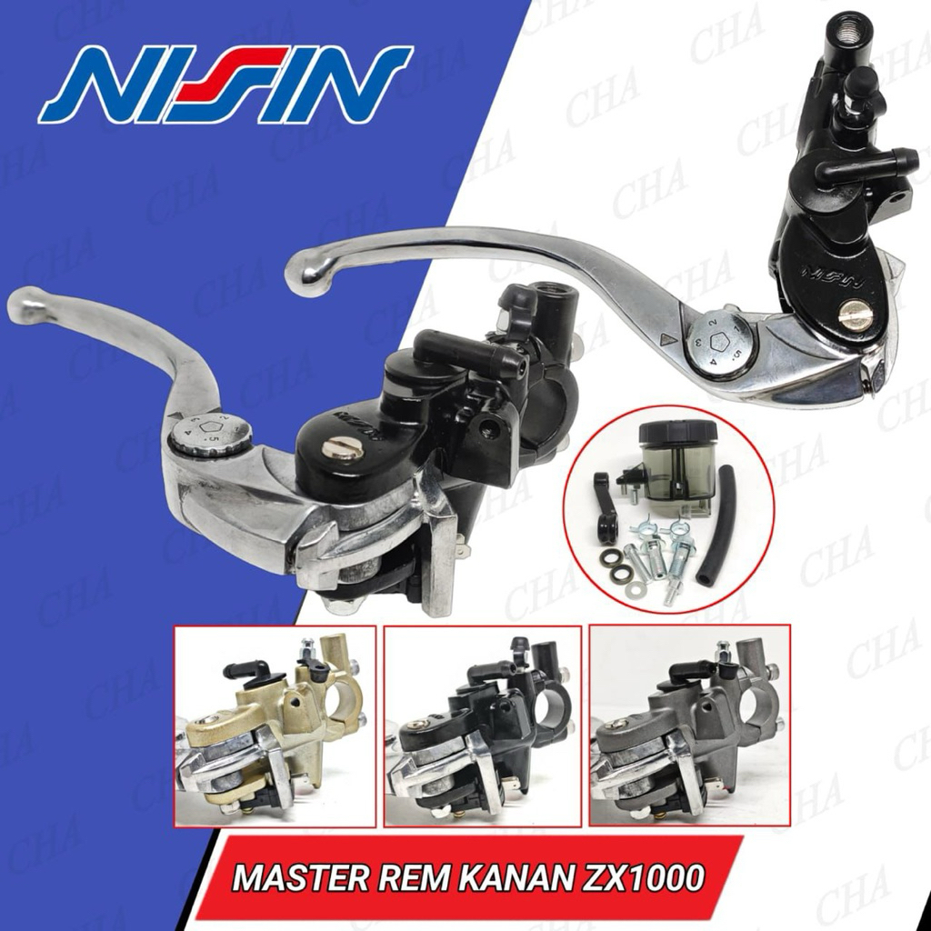 Master rem kanan tabung smoke nissin samurai brake cylinder 17mm master pump universal