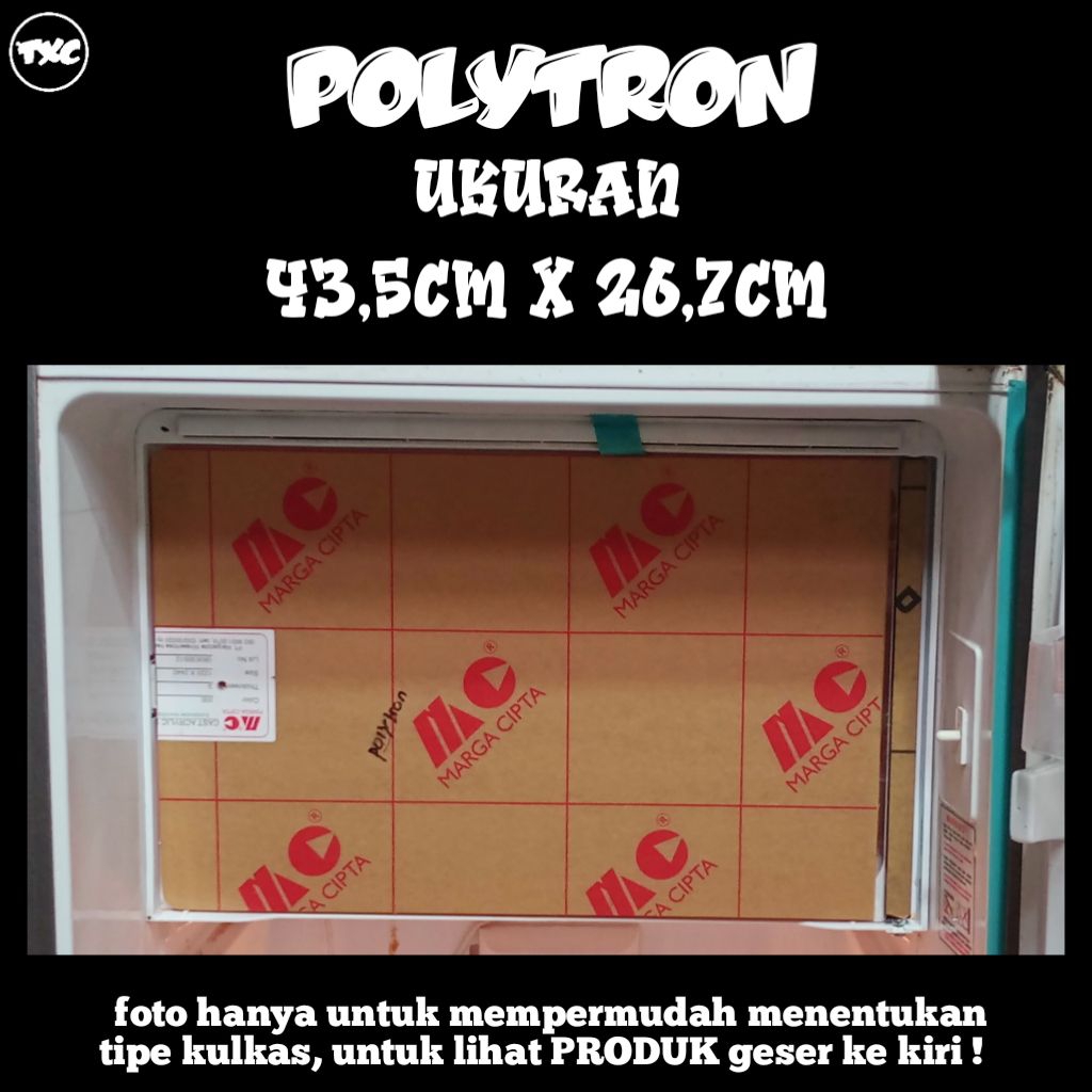 tutup freezer POLYTRON jumbo (custom)