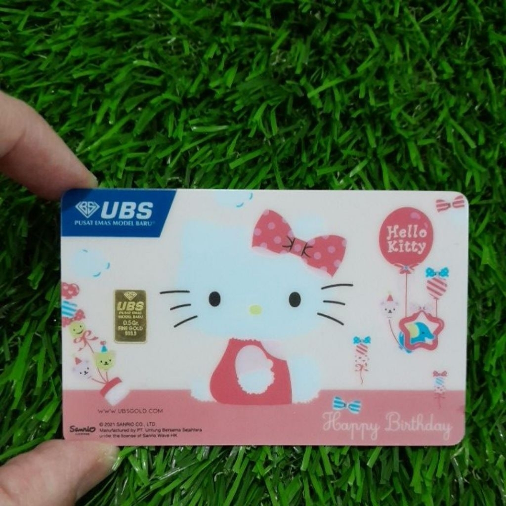 UBS GOLD 0.5 gram Hellokitty happy birthday