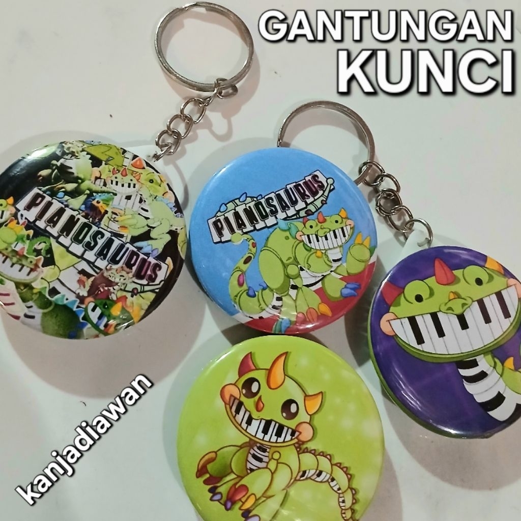 Gantungan Kunci Pianosaurus 44mm Poppy Playtime Pianosaurus