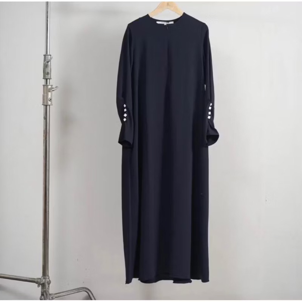 zahra dress abaya By Sabeena ( Navy L ) PB cut 135cm