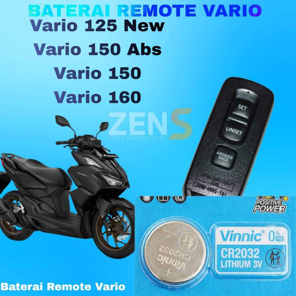 Baterai remote Vario 125 New Vario 150 Vario 160 abs Baterai Cr2032 Original