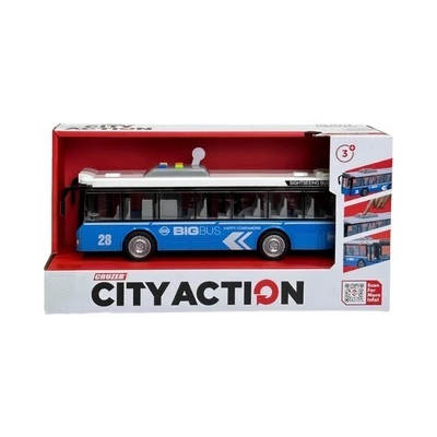 Diecast Skala 1:16 City Action Friction Public Bus