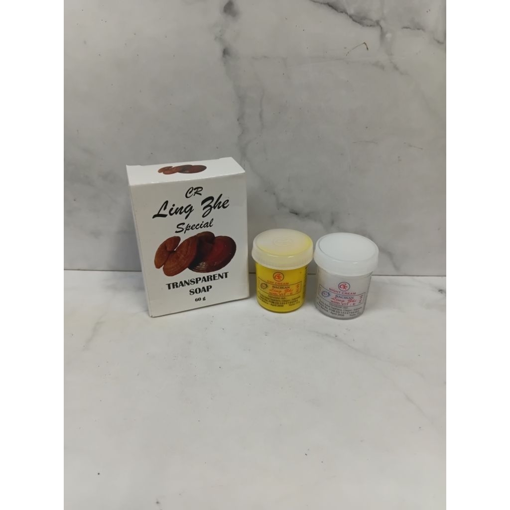 Paket 3in1Cream CR Siang Malam + Sabun Batang Original Bpom