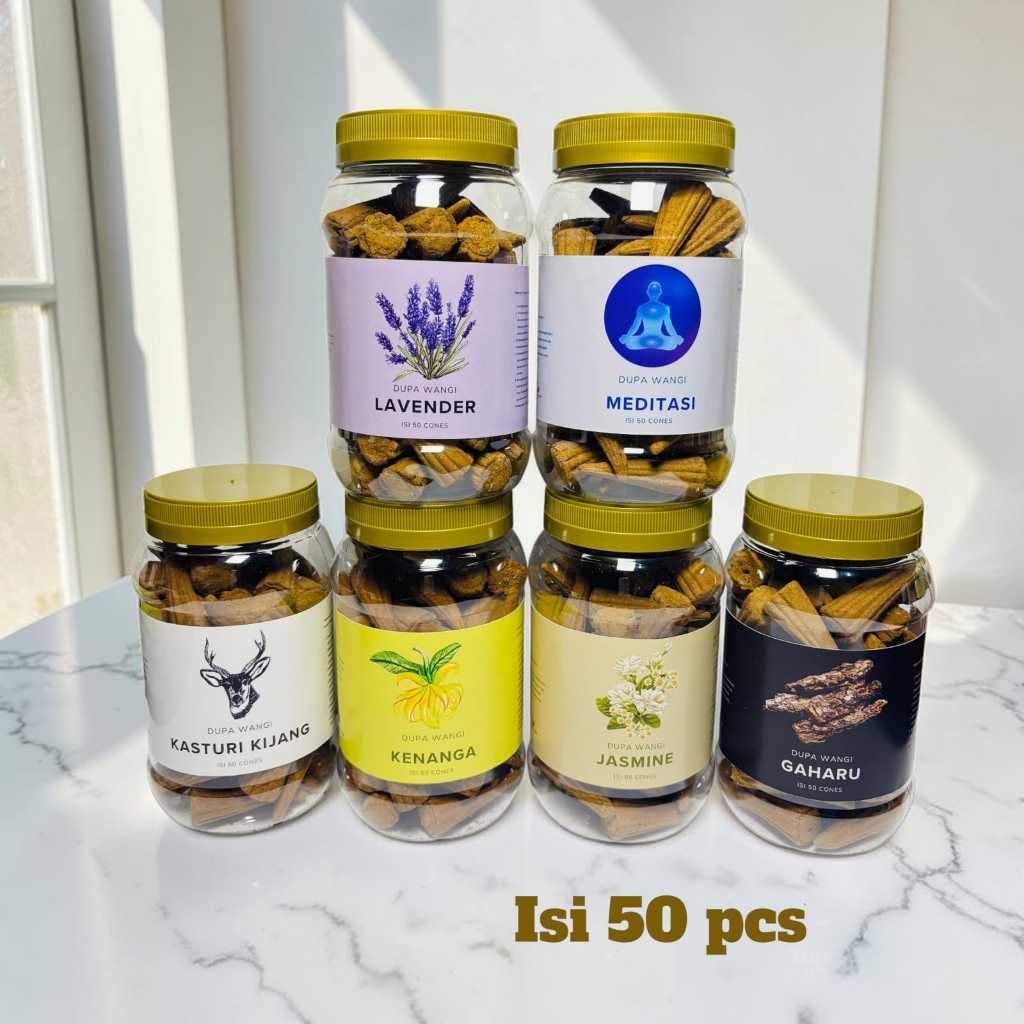 Dupa Buhur Kerucut Aromaterapi Isi 50 - Meditasi Jasmine Gaharu Lavender