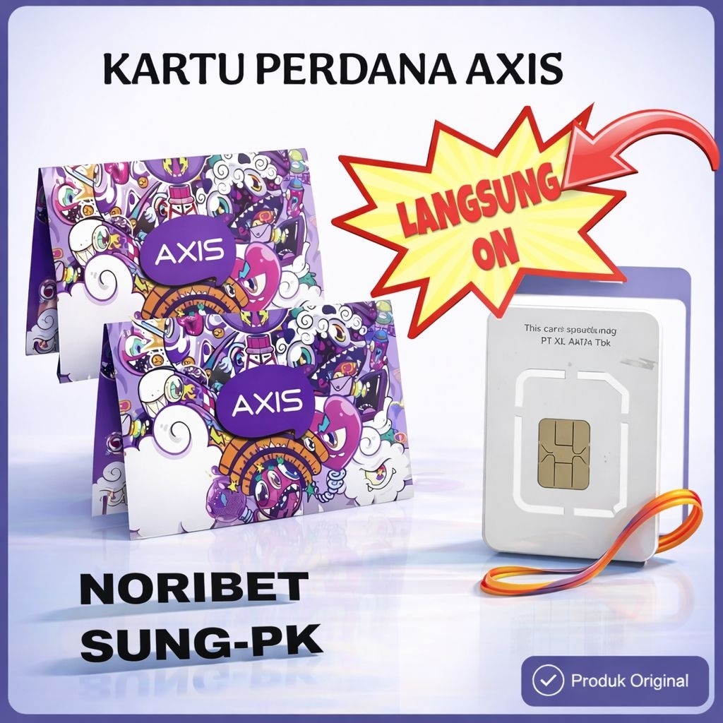 Kartu Perdana SimCard Smartfren Axis - Tanpa injek Kuota - Noribet
