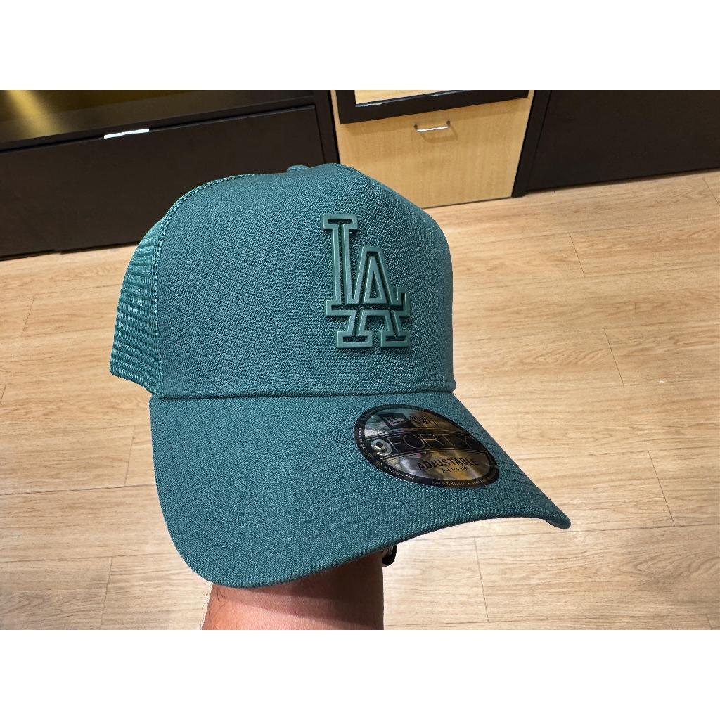 Topi New Era 9Forty A-Frame Trucker Los Angeles Dodgers Metal Dark Green Snapback Cap