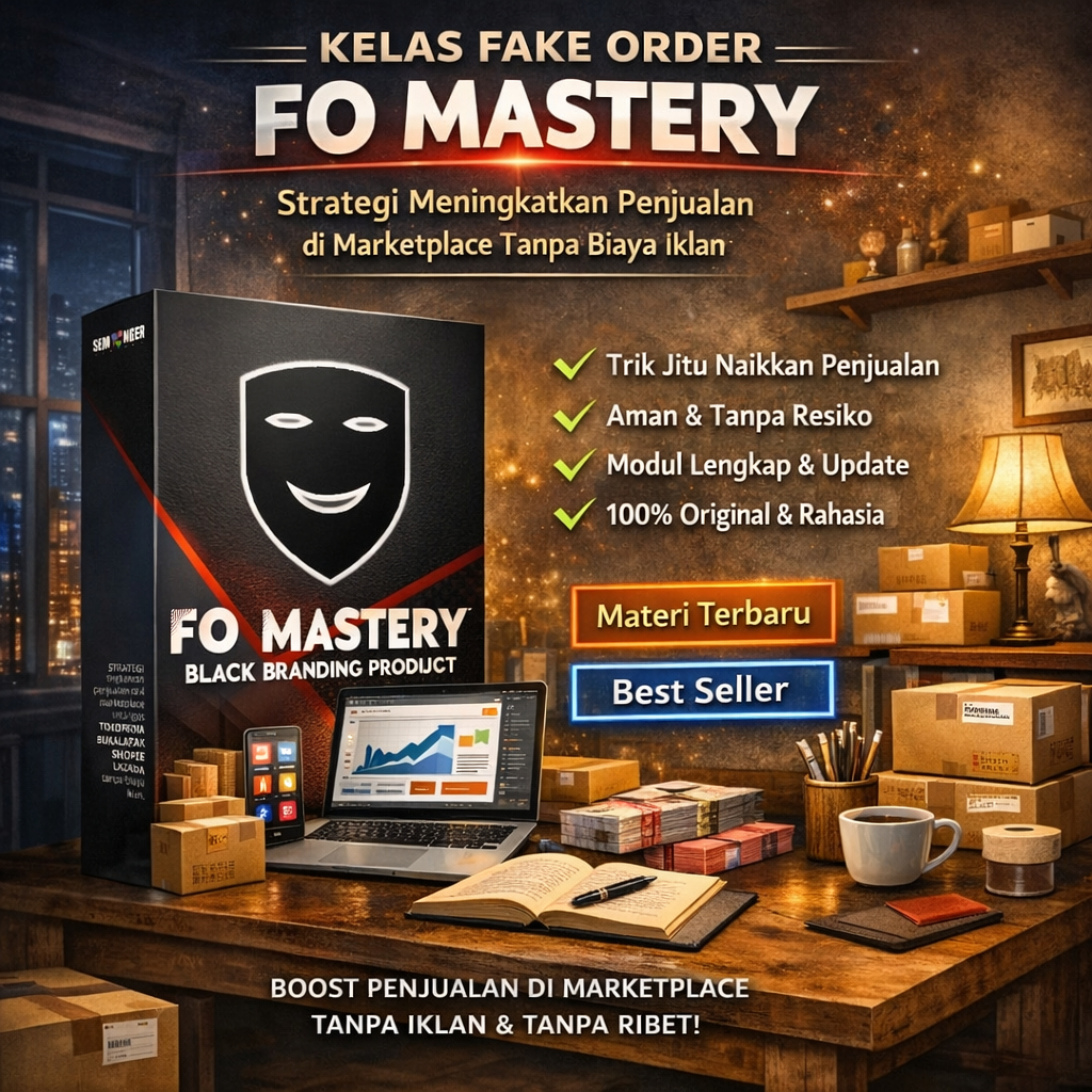 Kelas Fake Order FO Mastery - Strategi Meningkatkan Penjualan di Marketplace Tanpa Biaya Iklan