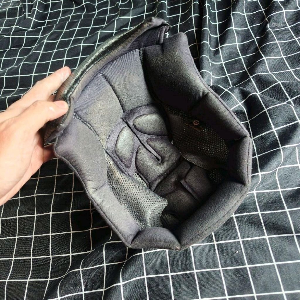 Busa Atas Kepala KYT NFJ Size XXL Original Crown Pad Ori CrownPad Second Bekas