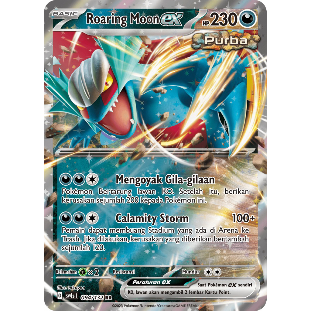 POKEMON TCG ROARING MOON EX RR 094/132 INDONESIA