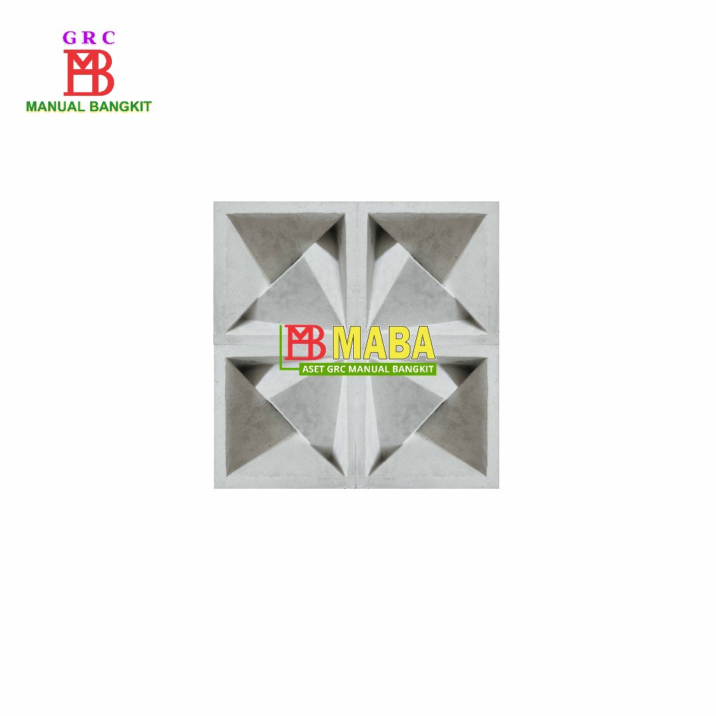 Roster Prisma Lubang Cor Beton 2Muka (100pcs)