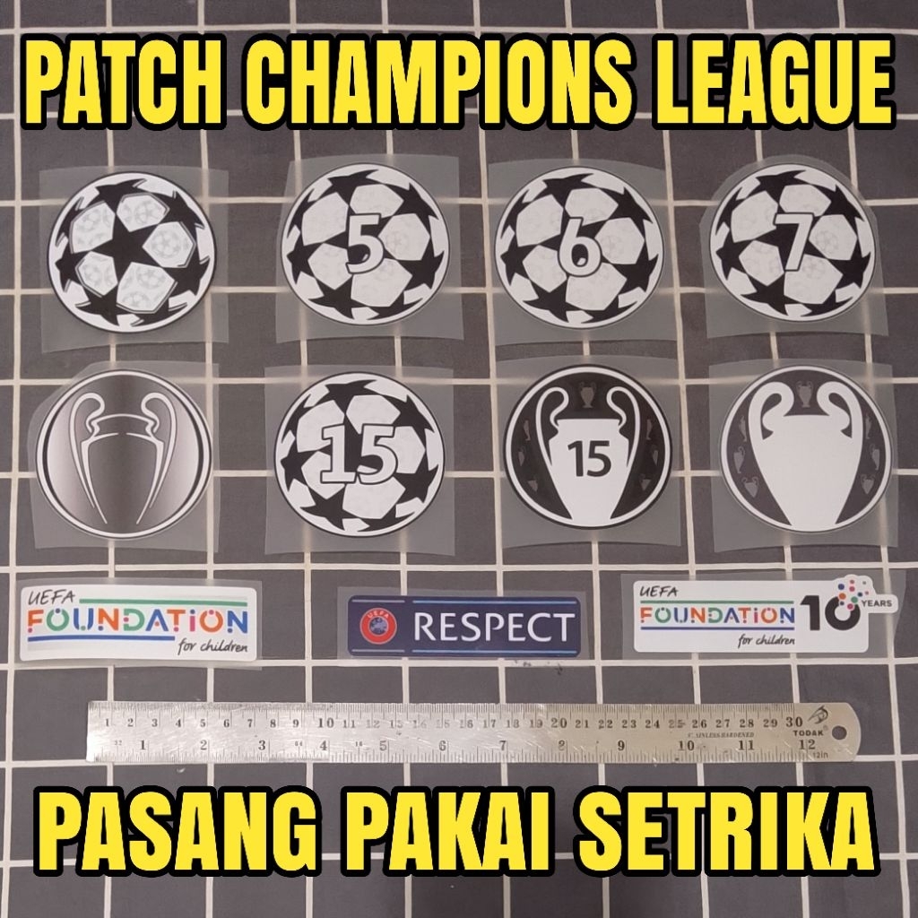 Patch UCL Champions League Sablon DTF Badge
