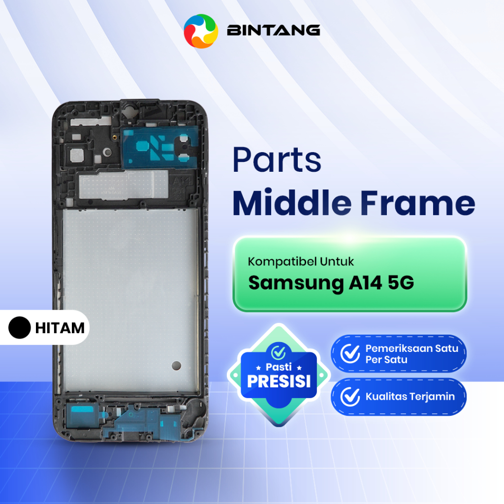 Middle Frame HP Tulang Tengah Bezel Rangka Housing LCD For SAMSUNG A14 5G