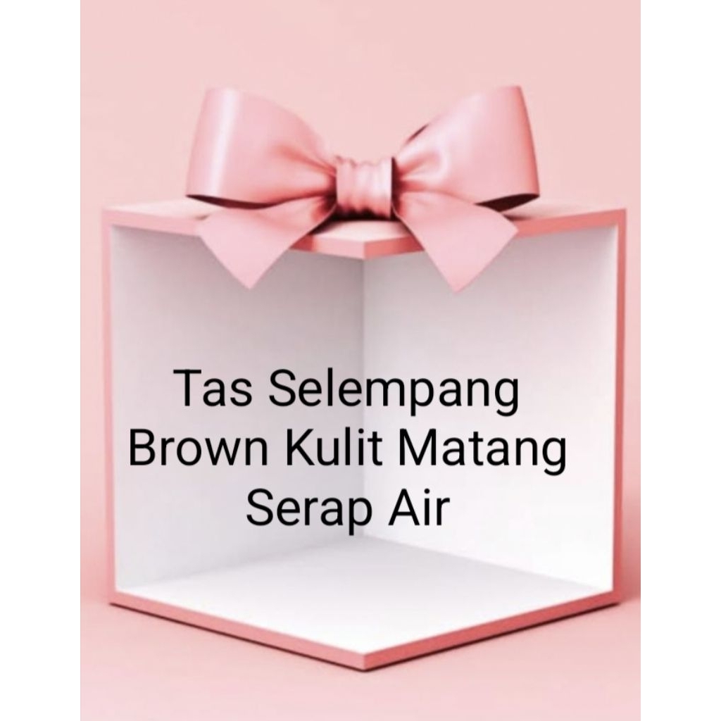 Cherrybag Store II Ada Nomor Seri dan Microchip Tas Selempang Brown Kulit Matang Serap Air Dengan Bo