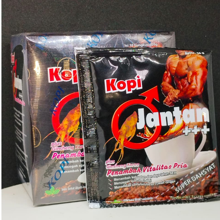 10 Sachet Kopi Extra Jantan Max Original - Rasa Otentik, Kualitas , Praktis Dibawa