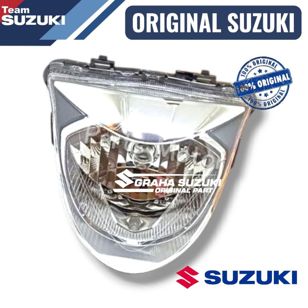 MIKA REFLEKTOR LAMPU DEPAN HEADLAMP ADDRESS FI 115 ORIGINAL SGP 35121-40J00 LENS HEADLIGHT ASLI SUZU