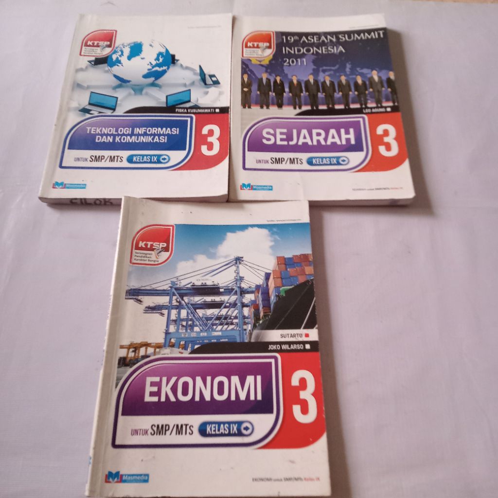 BUKU TEKNOLOGI INFORMASI DAN KOMUNIKASI,EKONOMI,SEJARAH UNTUK KELAS 3 SMP KTSP
