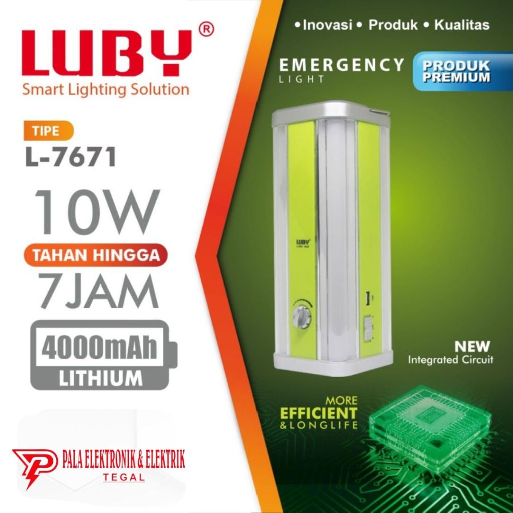 EMERGENCY LAMP LUBY L-7671 L-7757