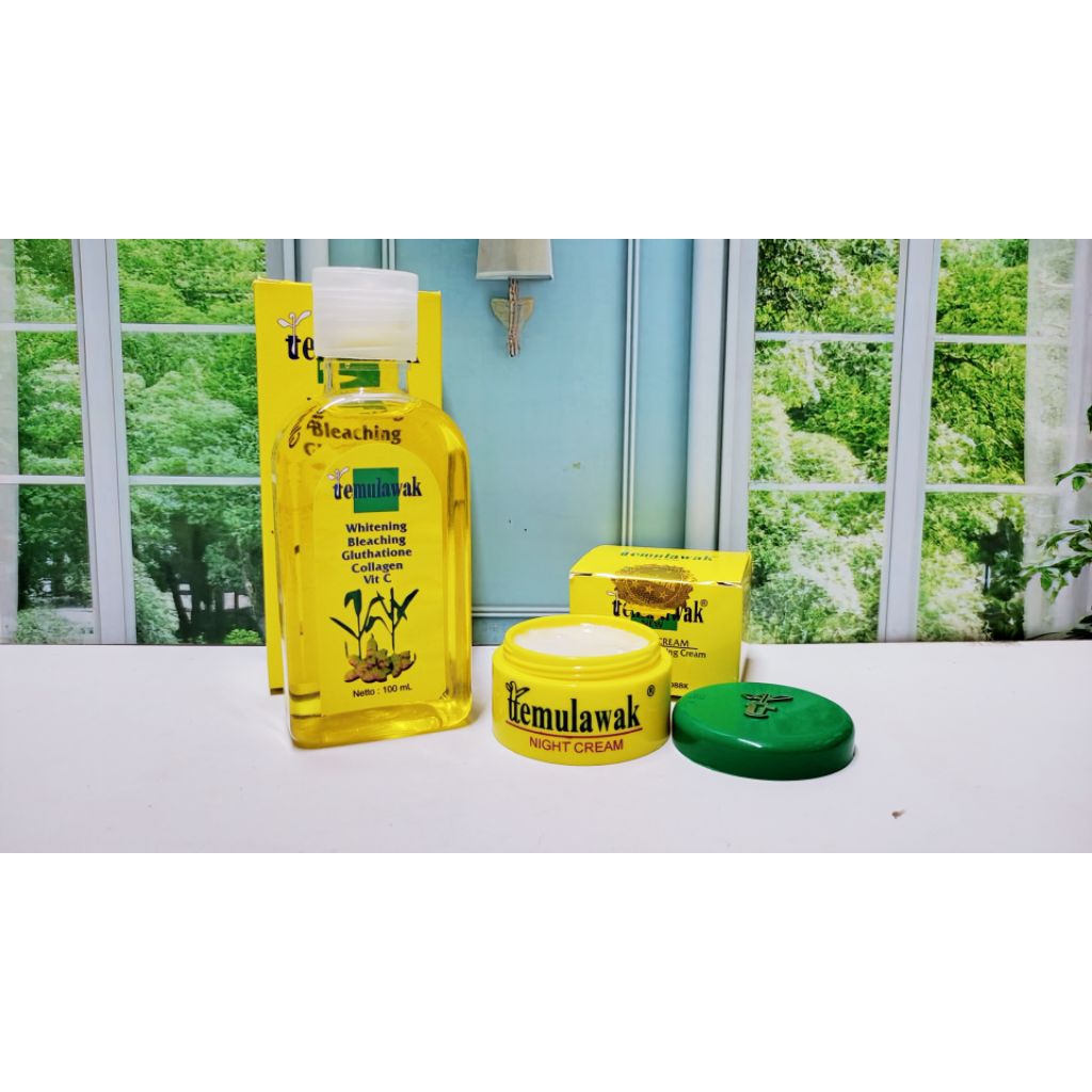 PAKET 2IN1 CREAM TEMULAWAK MALAM DAN TONER