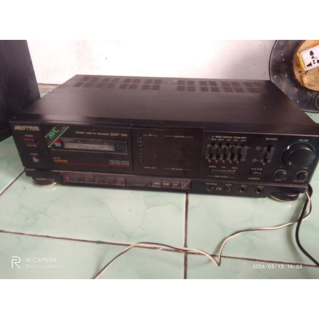 Ampli Polytron Aux aja yg normal kaset off brng original