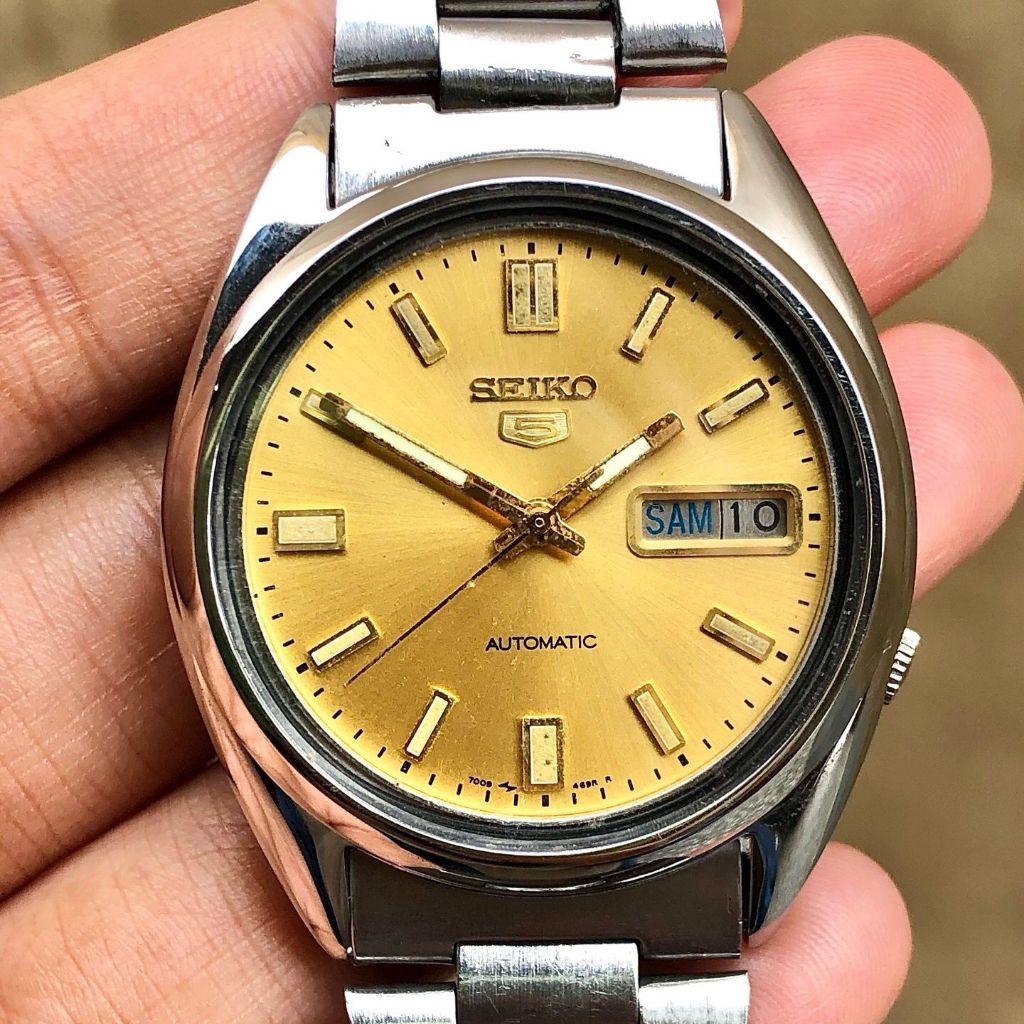 Seiko 5 Automatic Yellow Dial 7009-3040