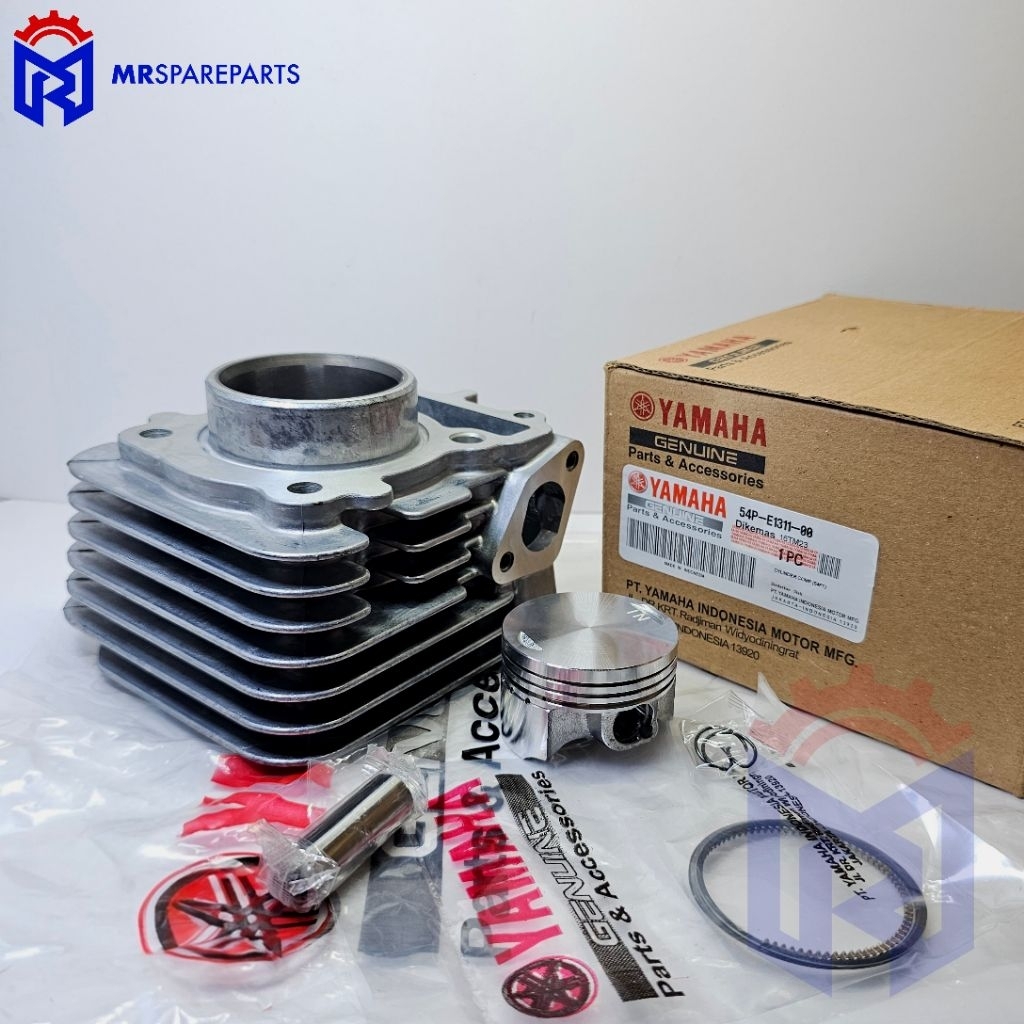 Blok Seher + Piston Cylinder Assy Motor Mio J Soul GT 115 Fino FI Mio GT 54P