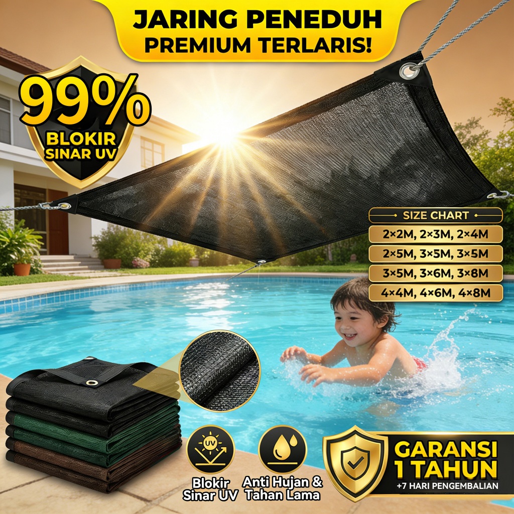 2026 new paranet 99% anti uv sunshade net Lebar 2/3/4/5/6 Meter paranet 75%tanaman paranet anti pana
