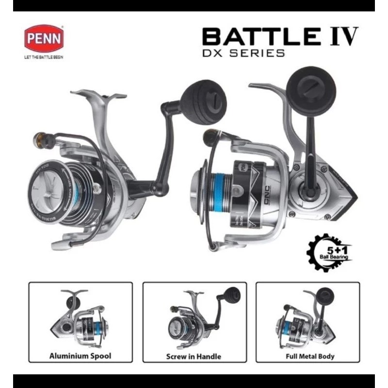 Reel PENN BATTLE IV DX4000 DX5000 DX6000 Spinning