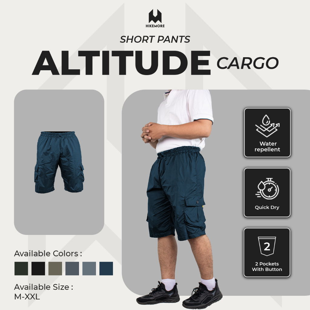 Hikemore - Celana Pendek Running Pria Hikemore Altitude Original