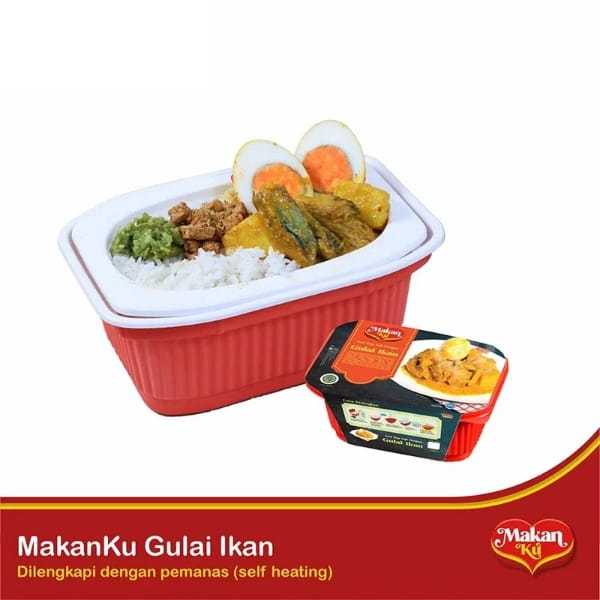MakanKu - Gulai Ikan | Makanan Siap Saji Dengan Pemanas (MRE/Meal Ready To Eat)