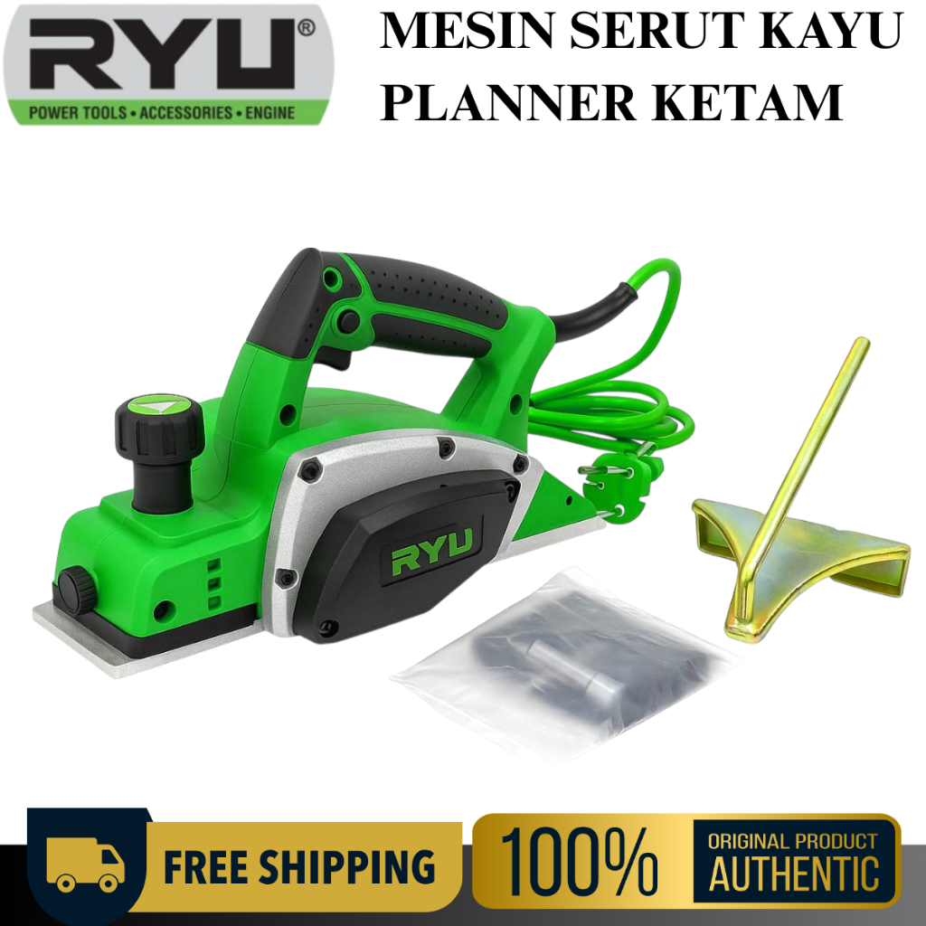 RYU Mesin Serut Kayu Planner Listrik 17.000Rpm Otomatis Suguh Pasah 82MM - RPL82-4A ORIGINAL 100%