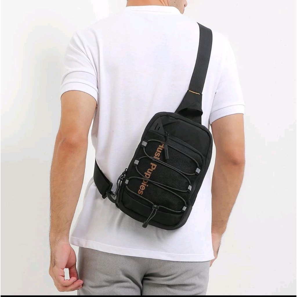 Tas Hush Puppies Pria - Zalie Chest Bag in black