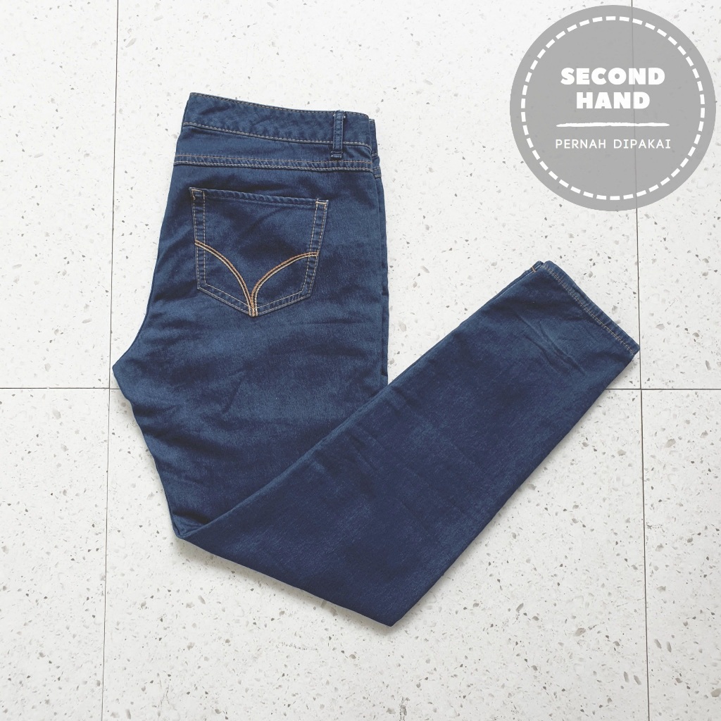 Celana Jeans Panjang Wanita Giordano / Size 36 - Lingkar 95 cm / Second Hand