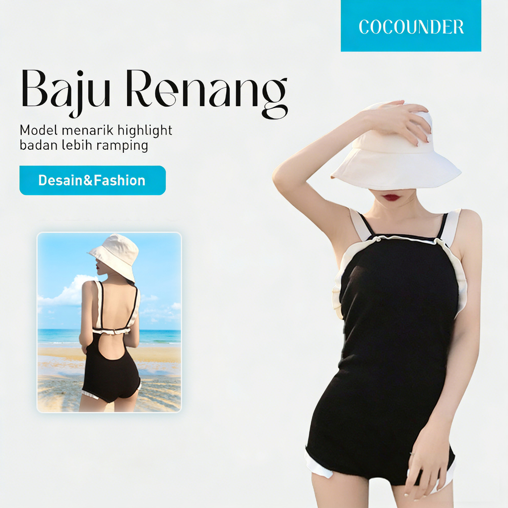 COCOUNDER Bikini Swimsuit Baju Renang Wanita / Bikini Transparan Dress