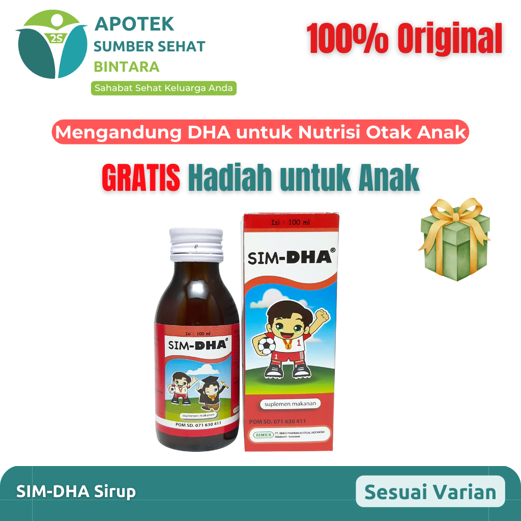 SIM DHA Sirup 100 ml - Vitamin Untuk Kecerdasan Anak
