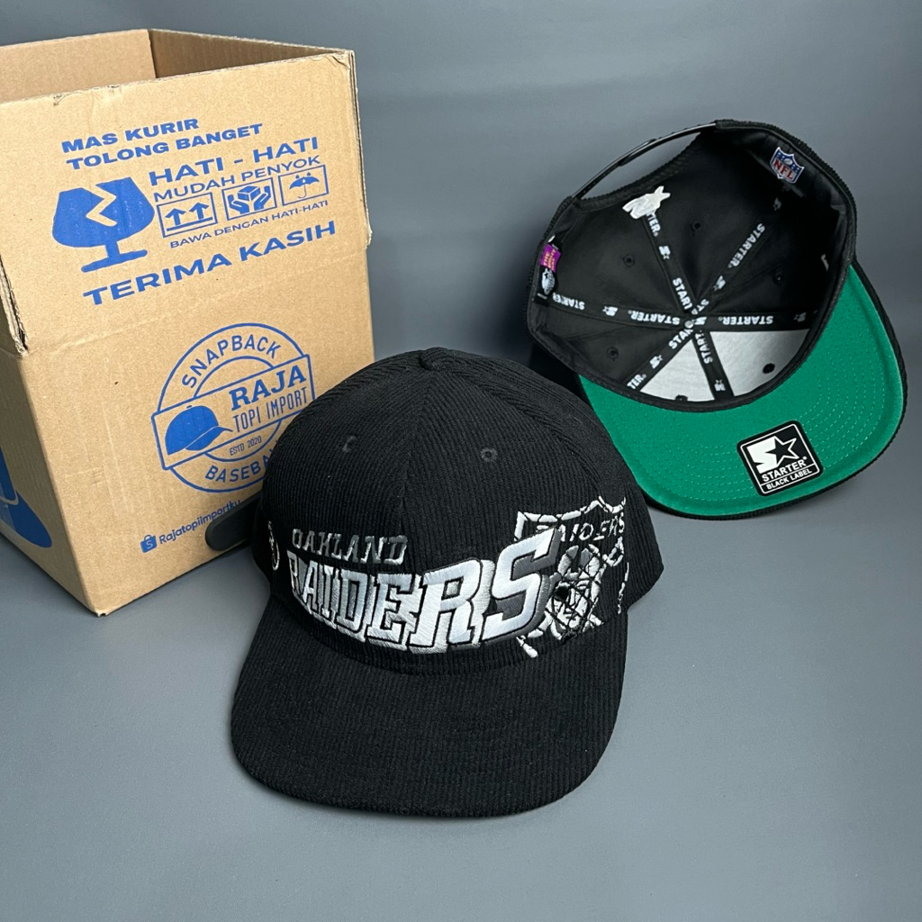 Topi Snapback Vintage Raiders Corduray Import