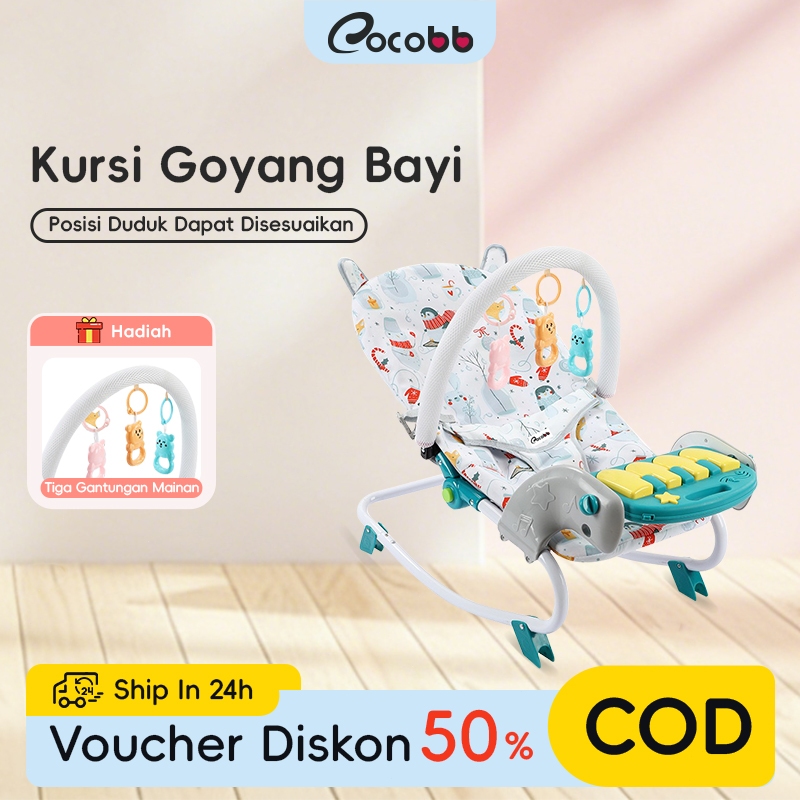 COCOBB Ayunan Bayi/Bouncer Bayi/Kursi Goyang Manual Bayi/Kursi Goyang Bayi