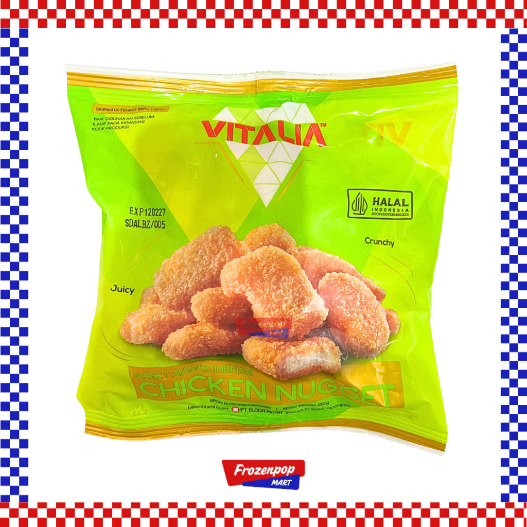 Vitalia Chicken Nugget 250gr / Vitalia Naget Ayam Halal & Praktis [INSTANT MALANG]
