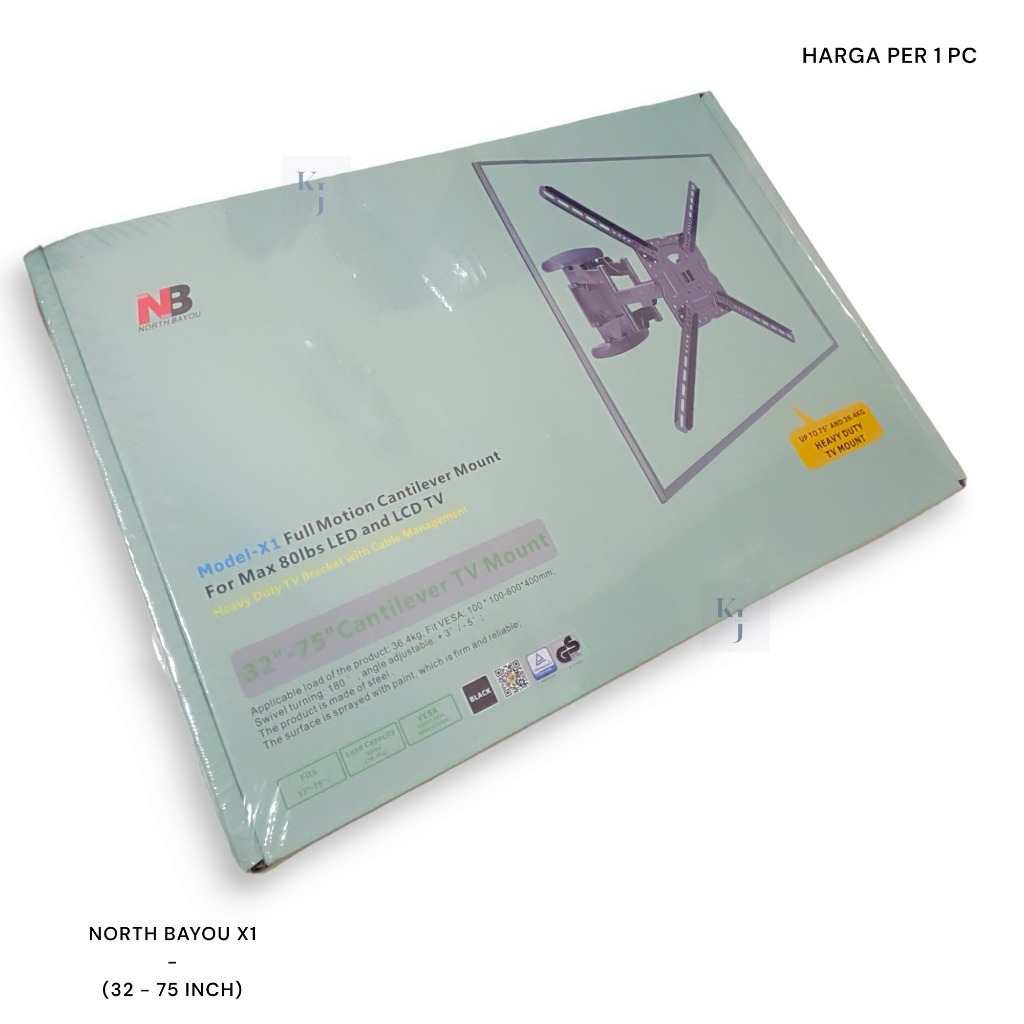 Braket Tv NORTH BAYOU NB 757 - L400/X1 Bracket TV Swivel 32 - 70 inch ( NB P5 ) NB Bracket TV LCD LE