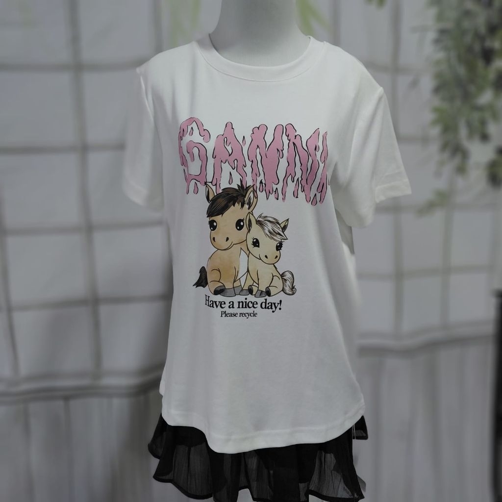 Tshirt Ganni pulkate bkk