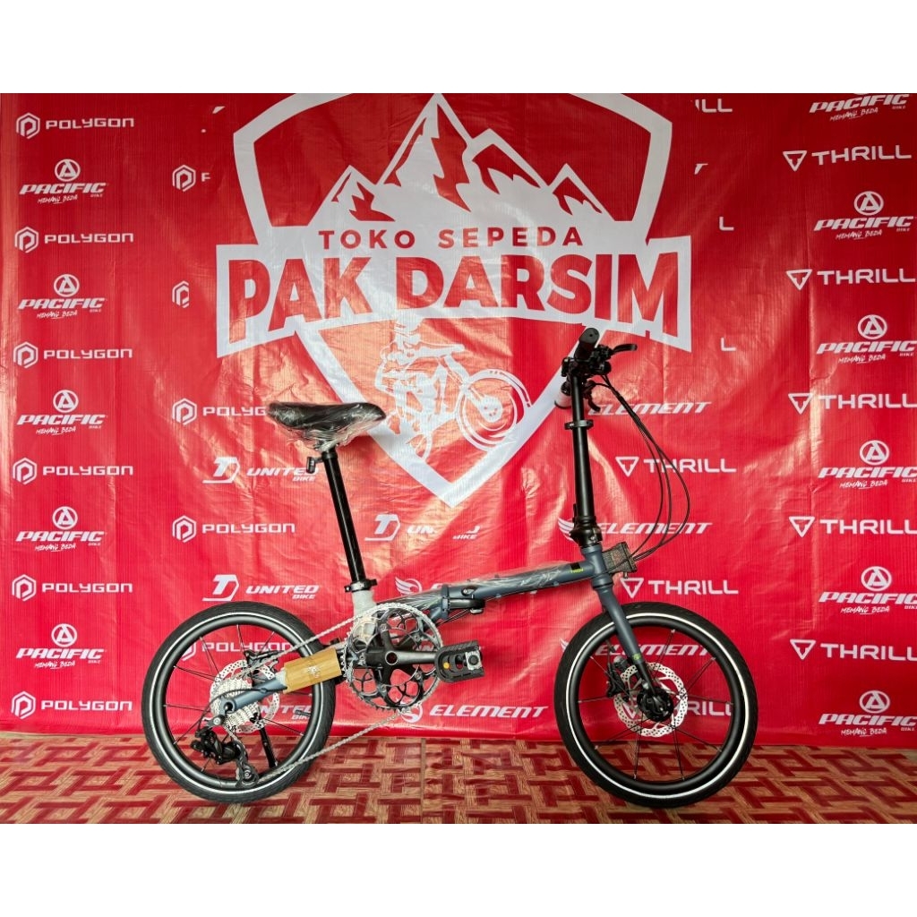 Sepeda Lipat Element Troy 10 Speed Frame Choromoly Rem Hydrolik
