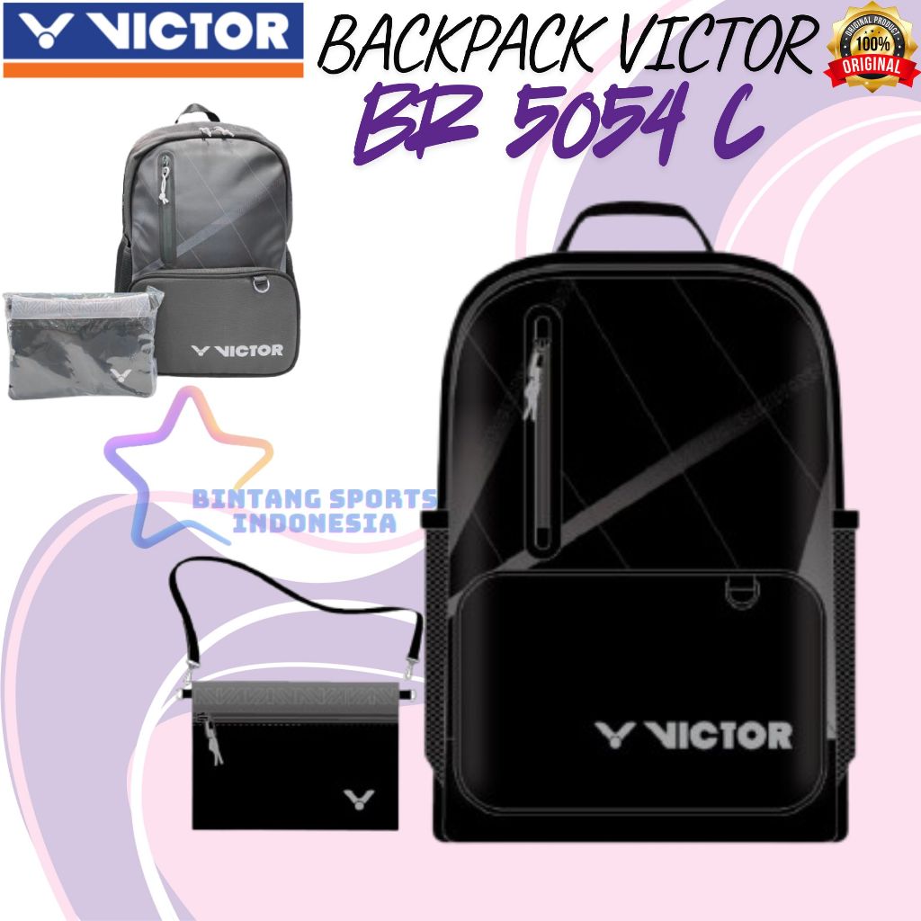 TAS/BACKPACK VICTOR BADMINTON BULUTANGKIS VICTOR BR 5054 BR5054 ORIGINAL