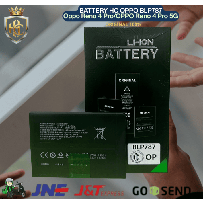 BATERAI BLP787 Oppo Reno 4 Pro/OPPO Reno 4 Pro 5G ORIGINAL