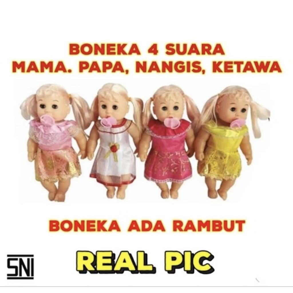 Mainan Anak Boneka Nangis Dot Maple - Mainan Anak Perempuan Boneka Bisa Nangis